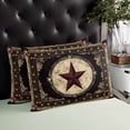 thumbnail image 4 of Western Stars Brown Throw Pillow Covers, Farmhouse Country Vintage Wood Grain Soft Breathable Pillow Cases with Invisible Zipper for Sleeping, Small Pillowcases for Couch Bed Sofa Chair 16x24 Inches, 4 of 6