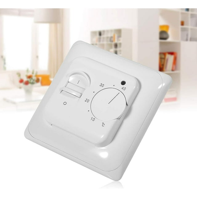 Manual Mechanical Floor Thermostat Heating Thermostat Air Condition Energy Saving Temperature Control Switch Wall Baseboard Heater 230V 50/60Hz from W