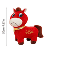 thumbnail image 3 of 2026 Year of the Horse Plush Doll - Home Decor Blessings, Car Decor Souvenirs Mascots Home Office Store Restaurant Tabletop Decoration, Chinese New Year Zodiac Chinese Traditional Red Horse,1Pc, 3 of 8
