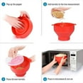 thumbnail image 4 of Silicone Microwave Popcorn Popper BPA  Collapsible Popcorn Bowl Microwavable Pop Corn Maker with Lid Dishwasher Safe, 4 of 10