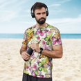 thumbnail image 4 of Wukai Butterflies2 Print Men's Short-Sleeved Mesh T-Shirt,Quick-Dry Short Sleeve Workout T-Shirt-5X-Large, 4 of 8
