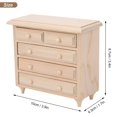 thumbnail image 4 of Armario Dollhouse Fippkargo 1:12 de mesa de madera modelo cuadrado, 4 of 8