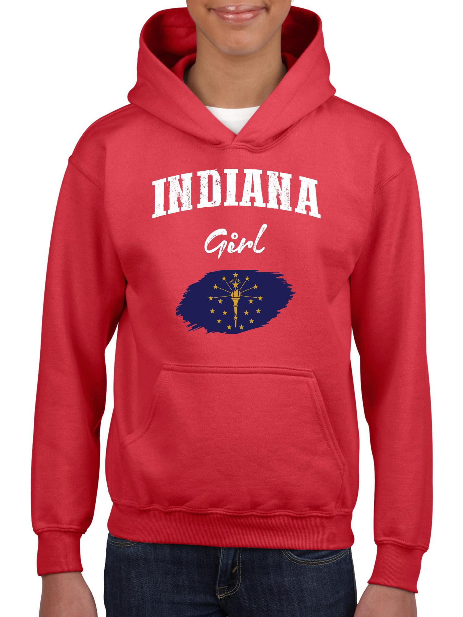 NIB - Big Girls Hoodies and Sweatshirts - Indiana Girl - Walmart.com