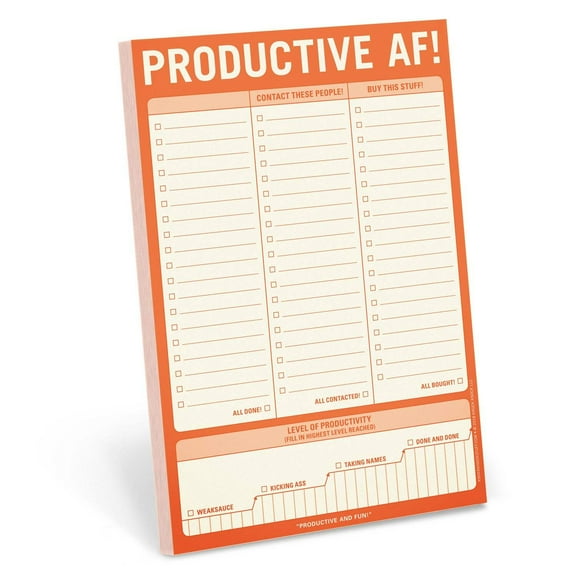 Knock Knock Productive Af! Pad