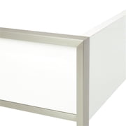 Michael Amini Marquee Modern Eastern King Panel Bed in Cloud White