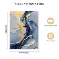 thumbnail image 2 of Nawypu Quebo Blue Marble Art Painting Abstract Canvas Wall Art Gold Wall Decor  Piece Wall Art For Living Room Decor Office Wall Decor Framed, 2 of 5