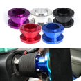 thumbnail image 1 of Car Competitive Racing Modified Steering Wheel Multicolor Quick Release Base Booster Pad Universal Metal 5cm Black, 1 of 5
