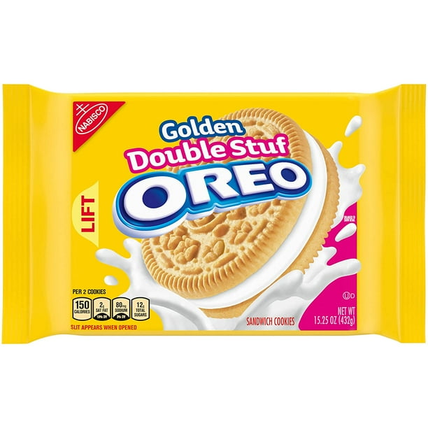 Oreo Golden Double Stuf Sandwich Cookies 15 25 Oz