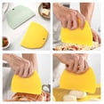thumbnail image 6 of Dough Scraper Bowl Scraper Food-safe Plastic Dough Cutter Flexible Plastic Scraper Bench Scraper Multipurpose Food Scrappers for Bread Dough Cake Fondant Icing, 6 of 8