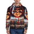 thumbnail image 5 of Sigee Chucky Au for Men's Pullover Hoodie Sweatshirts Adult Casual Long Sleeve Sweatshirts ,Sizes S-4XL,4X-Large, 5 of 6