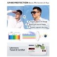 thumbnail image 6 of TINHAO Clip On Sunglasses Polarized Photochromic Over Prescription Glasses, UV400 Protection Flip Up Lens for Men Women, Day Night Driving Anti Glare, 4 Colors Available, Lightweight, 6 of 8
