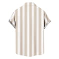thumbnail image 7 of YueHuiYing Men's Linen Shirts Short Sleeve Casual Shirts Button Down Shirt for Men Beach Summer Wedding Shirt, 7 of 7
