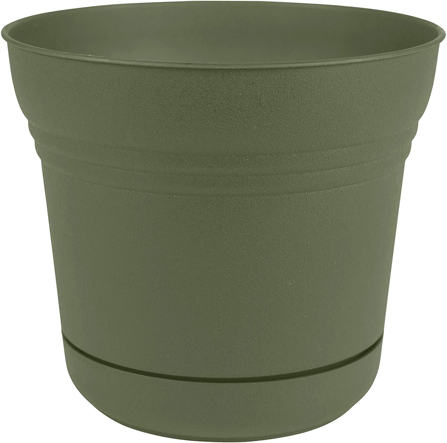 Bloem 5" x 5" x 4.5" Round Living Green Plastic, Resin, Polyethylene and  Polypropylene Solid Print Plant Planter with Drainage Hole - Walmart.com