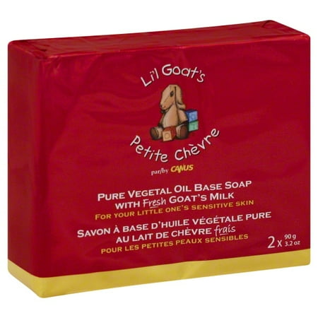 Canus Bar Soap - LI'L GOAT'S MILK (CANUS) - Bar Soap Vegetable Base 2 CT