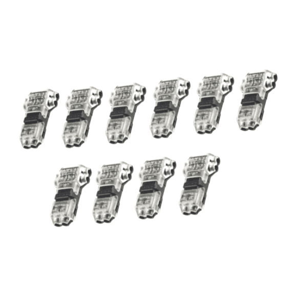 10pcs T Type Wire Connector 2 Pin T Tap Wire Connectors, Wire Splice Connectors, No Stripping 2 Way Wire Connectors,10 * T Type Wire Connector,As Shown