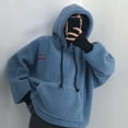 thumbnail image 5 of WENWU Womens Sweatshirt Hoodies Long Sleeve Pullovers for Women Cute Hoodies Blue Sweatshirt Women Fall Outfits Women's Clothing, 5 of 6