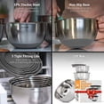 thumbnail image 2 of Juego de bowls mezcladores de acero inoxidable Priority Chef con tapas, 2 of 7