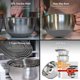 thumbnail image 2 of Juego de bowls mezcladores de acero inoxidable Priority Chef con tapas, 2 of 7