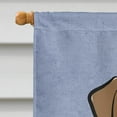 thumbnail image 3 of Chocolate Labrador Welcome Flag Canvas House Size BB1420CHF, 3 of 4