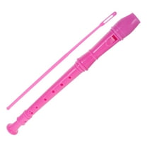 1 Set of 8 Hole Plastic Soprano Descant Recorder Flute Music Playing Wind Instruments