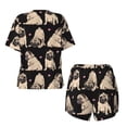 thumbnail image 5 of Kdxio French Bulldog Print Pajamas Sets for Women Short-Sleeved Pjs with Lounge Shorts Two Piece Sleepwear S-4XL, 5 of 9