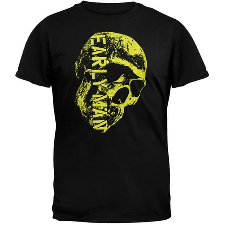 He Man Gray Skull - Early Man Skull T-Shirt