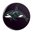 thumbnail image 1 of Killer Whale Orca with Waves Compact Pocket Purse Hand Cosmetic Makeup Mirror - 2.25" Diameter, 1 of 3