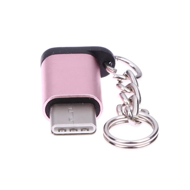 Conector macho USB 3.1 tipo C de metal a adaptador de datos hembra Micro USB 2.0 de 5 pines