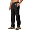thumbnail image 5 of Little Donkey Andy Men's Quick Dry Zip Off Convertible Pants Elastic Lightweight Hiking Travel Golf Black S, 5 of 8