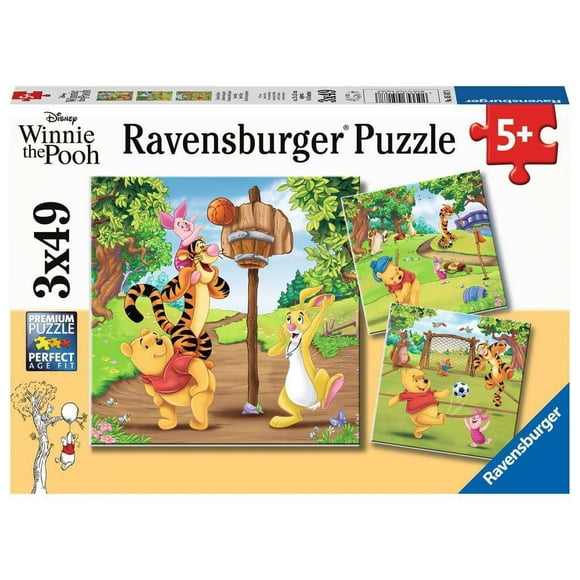 Ravensburger Winnie the Pooh - Puzzle Journée Sportive 3x49 pièces