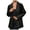 Black, variant on Women's Stylish Double PU Leather Jacket Coat Elegant Suit Outerwear