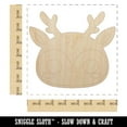 thumbnail image 2 of Charming Kawaii Chibi Deer Face Blushing Cheeks Wood Shape Unfinished Piece Cutout Craft DIY Projects - 6.25 Inch Size - 1/4 Inch Thick, 2 of 7
