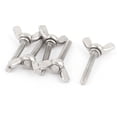 thumbnail image 2 of Uxcell 4mmx25mm Hardware Replacement 304 Stainless Steel Winged Screw Bolts (5-pack), 2 of 2