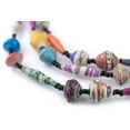 thumbnail image 4 of The Bead Chest Recycled Paper Bead Necklace from Uganda - Fair Trade African Jewelry (Natural Medley), 4 of 4