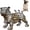 Bulldog, variant on Steampunk Mechanical Bulldog Resin Statue Animal Home Decor for Living Room Coffee Table Entrance Shelf Decor