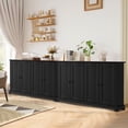 thumbnail image 6 of Beedarsum Buffet Cabinet with Storage,53.1" Kitchen Storage Cabinet with 4 Doors, Buffet Cabinet with Adjustable Shelves for Kitchen, Living Room,Black, 6 of 7