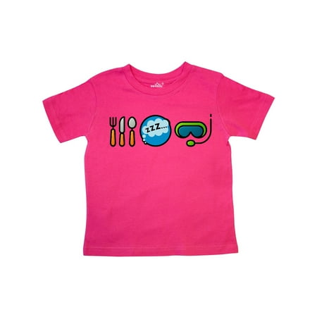 

Inktastic Diving Eat Sleep Scuba Mask Gift Toddler Boy or Toddler Girl T-Shirt