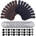 thumbnail image 1 of Leather Key Fob Kit - Water Buffalo - Color Variety Pack (8-9oz) - Rivet (Black) - (18 Pack) - 18 Pack (Color Variety)(Black), 1 of 7