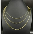 thumbnail image 2 of 14k SOLID Gold French Cable Chain, 1.3mm-2.6mm Women Necklace, 14k French Cable Chain,  14k Yellow Gold Box Chain, 14k Square Cable Chain (Width:2.6 MM; Necklace length:18;), 2 of 8