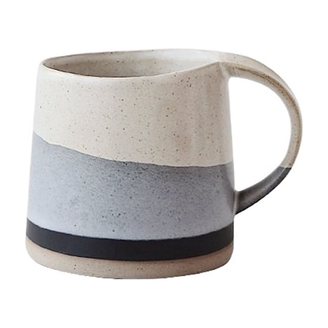 Ceramic cup retro mug black and white latte coffee cup