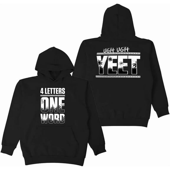 Jey Uso Four Letters One Word Yeet Hoodie 2025 New Logo Long Sleeve Streetwear Women Men Hooded Sweatshirts