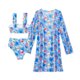 thumbnail image 4 of Trajes de Baño de Bikini de Mujer con Correas Impresas V Sexy Split Set de Tres Piezas, Diseño de Corte Alto para la Piscina de Playa Y las Vacaciones de Verano, 4 of 9