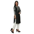 thumbnail image 4 of Maple Clothing India Kurtis for Women Long Kurta Tunic Tops (Black, M), 4 of 6