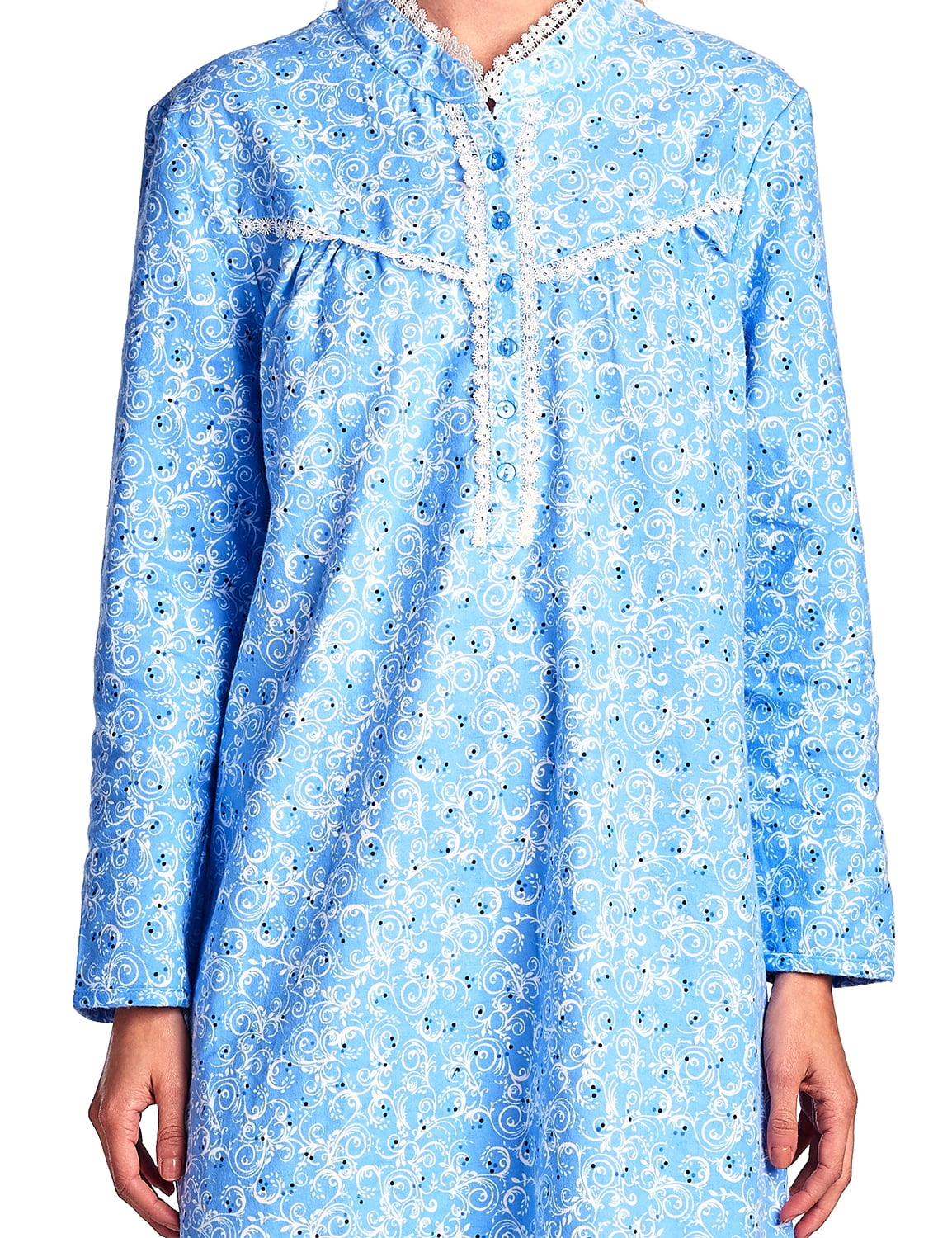 flannel nightgowns walmart