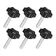 thumbnail image 1 of Uxcell 6Pack M8 x 40mm Perillas Estrella de Plástico con Forma Hexagonal para Sujeción Manual, 1 of 7