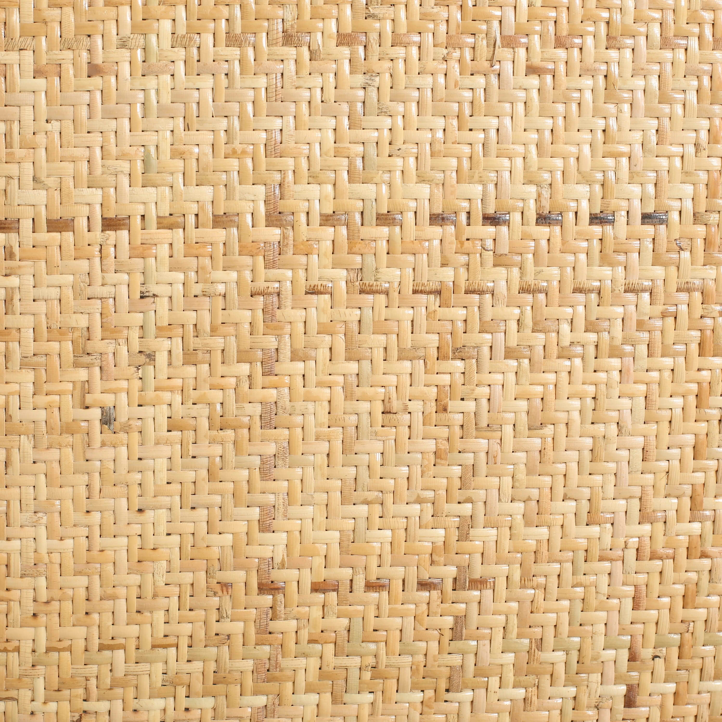 MAYEERTY Set of 2 Vintage Rattan Dining Chairs with Birch Wood Frame, No Assembly Needed