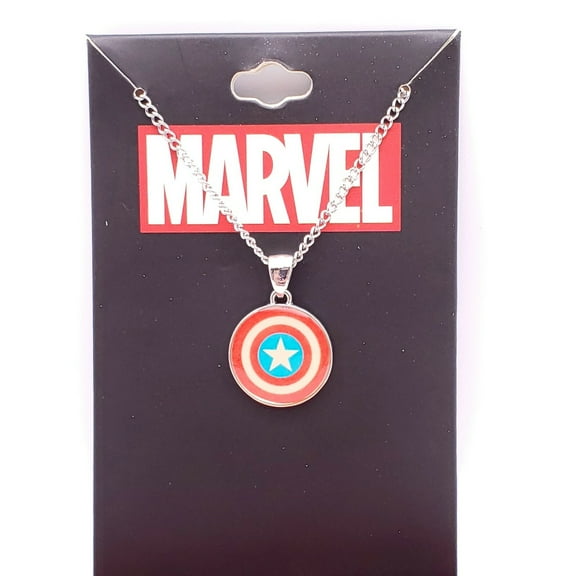 Marvel Captain America Shield Logo Pendant Necklace New