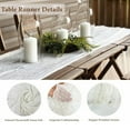 thumbnail image 3 of Table Runner 10ft,Runner 35x120 inch, Table Runner Gauze Rustic Table Runner, 3 of 5