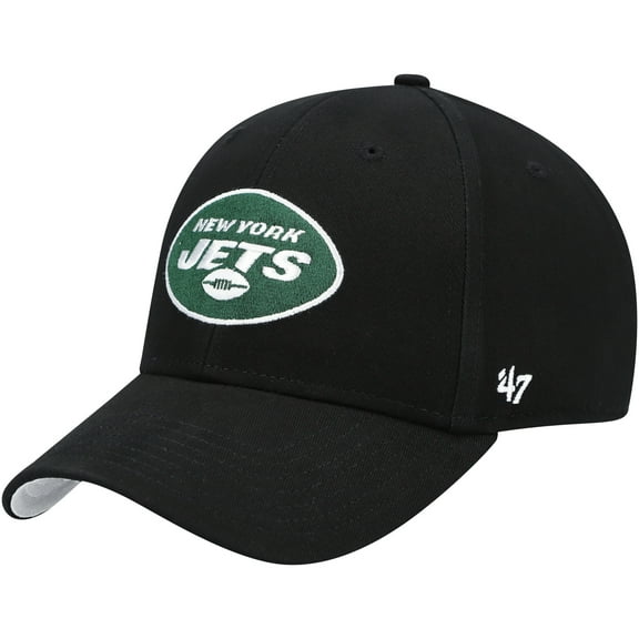 Preschool '47 Black New York Jets Basic Team MVP Adjustable Hat