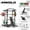 Black-WB00 Home Gym Package(340LBS Colorful Plate), variant on Mikolo Power Rack Cage, Weight Rack with Cable Crossover Machine,Multi-Function Squat Rack with J Hooks,Dip Bars and Landmine for Home Gym Red